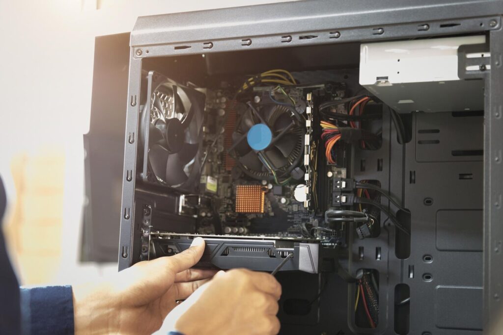 cropped hand technician repairing cpu 1048944 13273313